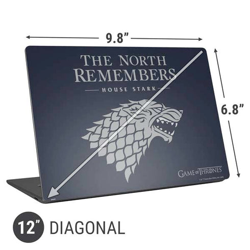 Game of Thrones: House Stark The North Remembers Universal Laptop 12in (9.8 x 6.8in) Skin